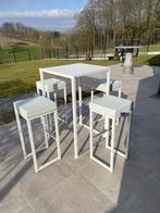 4 barstoelen barkruk +  bartafel, Tuin en Terras, Ophalen, Gebruikt, Tuinset