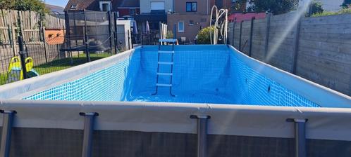 Intex zwembad met pomp en zoutwatersysteem, Tuin en Terras, Zwembaden, Zo goed als nieuw, Opzetzwembad, 120 cm of meer, 400 cm of meer