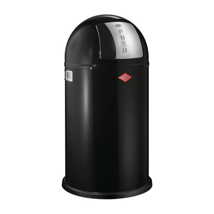 Wesco Pushboy afvalemmer 50L GRATIS LEVERING, Huis en Inrichting, Woonaccessoires | Prullenbakken, Nieuw, Kunststof, 75 cm of meer
