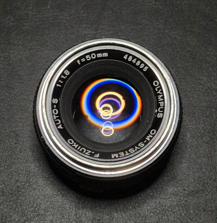 Olympus Zuiko Auto-S 50mm F1.8, Audio, Tv en Foto, Foto | Lenzen en Objectieven, Gebruikt, Standaardlens, Ophalen of Verzenden