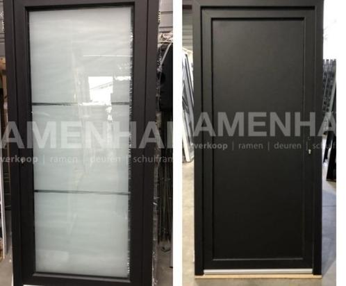 PVC garagedeur, buitendeur, raam, ramen, deuren, kozijn,, Doe-het-zelf en Bouw, Deuren en Vliegenramen, Nieuw, Garagedeur, 200 tot 215 cm