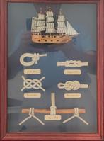 Ancien vintage tableau, cadre nœud de marin, nœud de bateau, Enlèvement ou Envoi, Neuf
