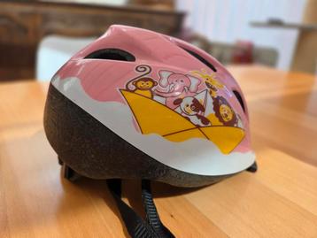 Btwin roze fietshelm met diertjes  beschikbaar voor biedingen