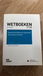 Wetboek Accountancy-fiscaliteit - HOGENT 2023, Boeken, Ophalen of Verzenden, Nieuw, Hogeschool, Veerle Peeters