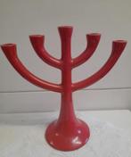 Geëmailleerde gietijzeren kandelaar, 25 tot 50 cm, Ophalen of Verzenden, Zo goed als nieuw, Kandelaar