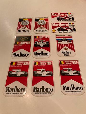 Marlboro F1 stickers varia (10x) beschikbaar voor biedingen