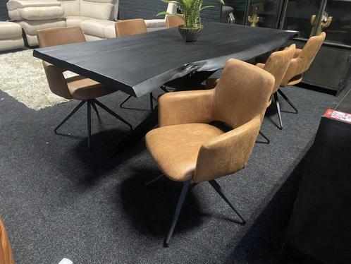 STOCKVERKOOP partij eetkamerstoelen en fauteuils, Huis en Inrichting, Stoelen, Nieuw, Vijf, Zes of meer stoelen, Hout, Metaal