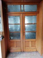 Dubbele deuren, Doe-het-zelf en Bouw, Deuren en Vliegenramen, 215 cm of meer, Gebruikt, Glas, 120 cm of meer