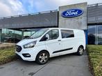 Ford Transit Custom Multi Use / 320 Lente 2  / 130 PK / 6-Z, Auto's, Monovolume, Zwart, Parkeersensor, Wit