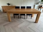 Tafel voor 6 tot 8 stoelen, Huis en Inrichting, Tafels | Eettafels, Ophalen, Gebruikt, 100 tot 150 cm, Eikenhout