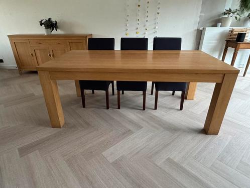 Tafel voor 6 tot 8 stoelen, Huis en Inrichting, Tafels | Eettafels, Gebruikt, 100 tot 150 cm, 200 cm of meer, Vijf personen of meer