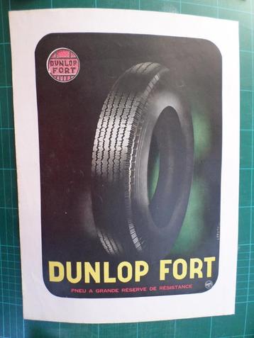 Dunlop pneumatique - publicité papier - 1946