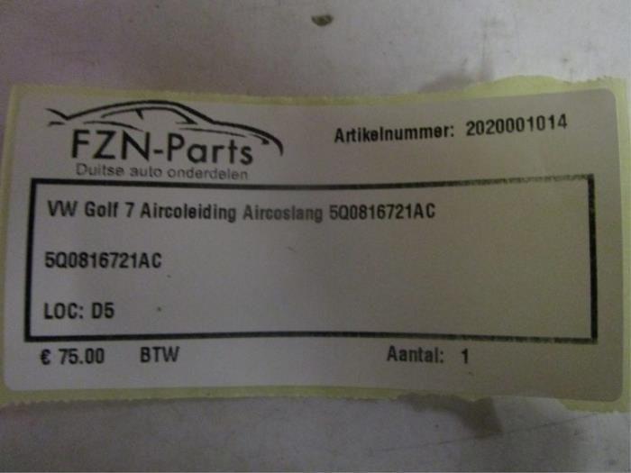 Airco Leiding Volkswagen Golf (22728726), Auto-onderdelen, Airco en Verwarming, Gebruikt, Ophalen