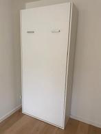 Boone Opklapbed, Ophalen, 100 cm, Eenpersoons, Wit