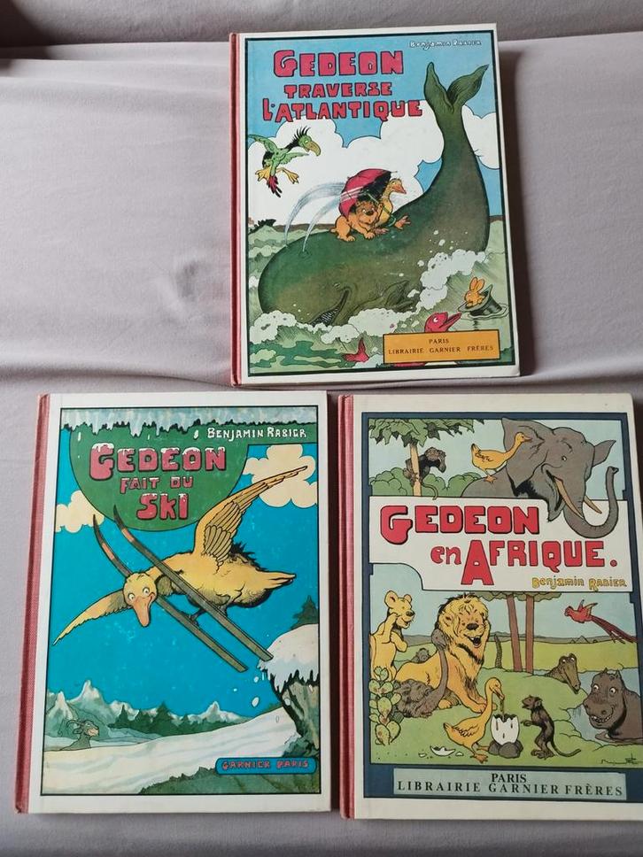Gédéon Benjamin Rabier 3 titres, Boeken, Stripverhalen, Zo goed als nieuw, Complete serie of reeks, Ophalen of Verzenden