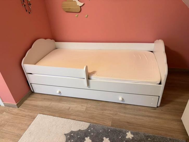 Kinderbed, Enfants & Bébés, Chambre d'enfant | Lits, Utilisé, 160 à 180 cm, 70 à 85 cm, Sommier à lattes, Enlèvement
