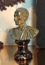 CESARE buste Jules Cesar bronze sur marbre 11 cm, Comme neuf, Poupée, Figurine ou Miniature, Enlèvement