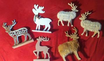 rendieren in hout met of zonder wol beschikbaar voor biedingen