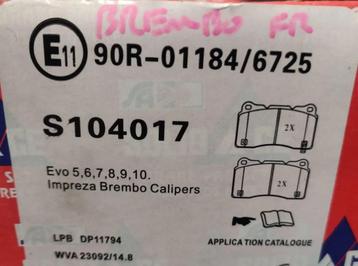 Subaru / Mitsubishi / Brembo Remblokken Voor beschikbaar voor biedingen