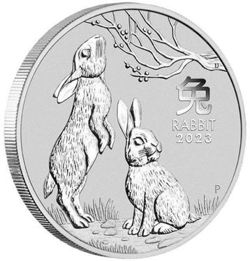 2 oz .999 zilveren munt 'Year of the Rabbit' beschikbaar voor biedingen