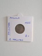 Angola 2 macutas 1928 zeldzaam geres leo, Postzegels en Munten, Munten | Afrika, Ophalen of Verzenden