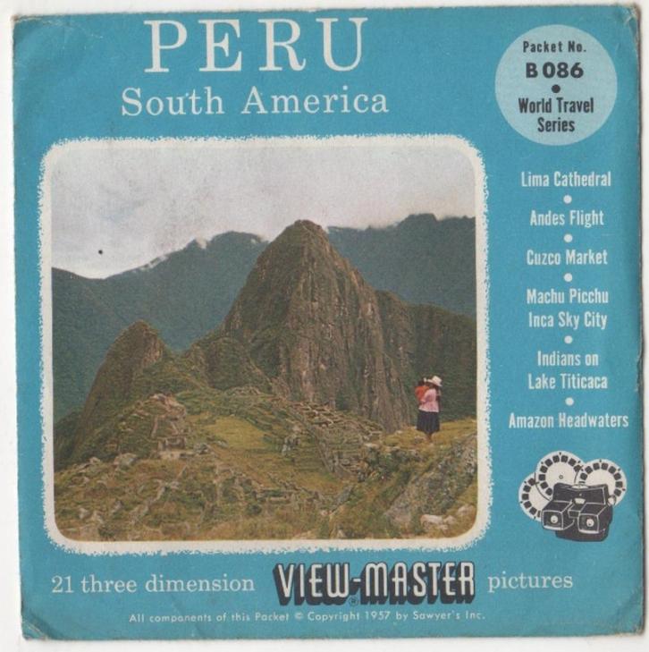 View-master Peru  B 086, Antiek en Kunst, Antiek | Speelgoed, Ophalen of Verzenden