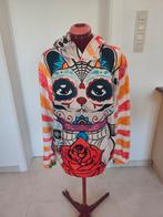 Sweat shirt très coloré et entièrement doublé tissu très dou, Ophalen of Verzenden, Zo goed als nieuw, Maat 38/40 (M)