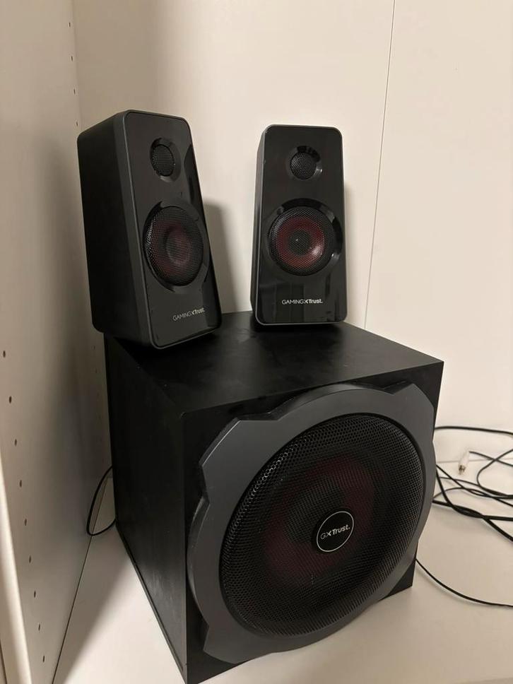 Trust GXT Speakerset – Krachtige Bas & Helder Geluid!, TV, Hi-fi & Vidéo, Enceintes, Comme neuf, Subwoofer, Enlèvement