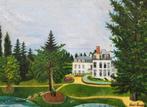 Olieverf op doek - Naïeve school c.1900 - Gesigneerd Henri R, Verzenden