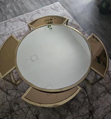 salontafel rond met gebruikssporen beschikbaar voor biedingen