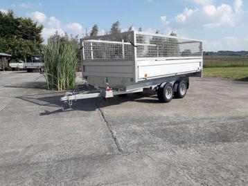 aanhangwagen / kipper ongeremd afmetingen bak 3.08 x 1.58 m  beschikbaar voor biedingen