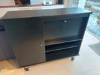 vintage kast zwart, Ophalen, Gebruikt, 100 tot 150 cm, 100 tot 150 cm