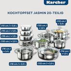 Karcher | Kookgerei van roestvrij staal | complete set, Kookpan of Snelkookpan, Overige materialen, Verzenden, -