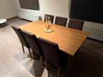 Eetkamerset 6personen + kast met Led verlichting., Huis en Inrichting, Complete eetkamers, Ophalen, Zo goed als nieuw