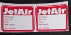 Stickers (bagagelabels) JetAir, Verzenden, Zo goed als nieuw, Merk