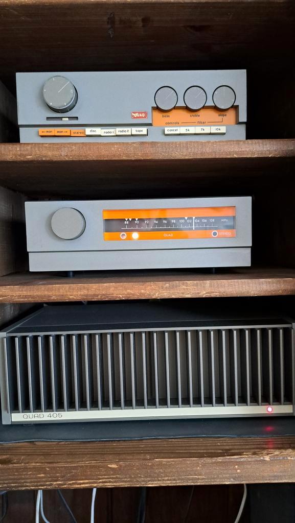 Quad 405 + Quad 33 + Quad FM3 – Complete vintage hifi-set –, TV, Hi-fi & Vidéo, Amplificateurs & Ampli-syntoniseurs, Stéréo, Autres marques