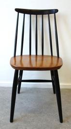 Vintage Tapiovaara stoel spijlenstoel teak hout 1 van 2, Twee, Gebruikt, Hout, Ophalen