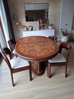 Italiaanse Art Deco ovale eettafel 160-200×100×77cm, Huis en Inrichting, Ophalen