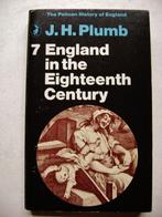 England in the Eighteenth Century - 1980 - J.H. Plumb, J.H. Plumb (1911-2001), 17e et 18e siècles, Utilisé, Envoi