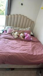 Boxspring schaalbed, Huis en Inrichting, Slaapkamer | Boxsprings, Ophalen, Coquillage boxspring, Beige, Tweepersoons