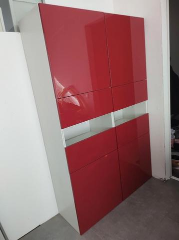 6 Kastdeuren ikea lappviken rood beschikbaar voor biedingen