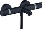 Nieuw - Mat zwart - Hansgrohe thermostatisch bad/douchekraan, Ophalen of Verzenden, Nieuw, Chroom, Kraan