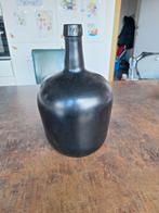 Oude glazen zwarte kruik viresa, Enlèvement, Vert, Verre