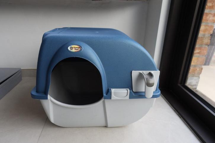 Zelfreinigende kattenbak Omega Paw, Dieren en Toebehoren, Kattenbakken, Zo goed als nieuw, Gesloten, Zelfreinigend, Ophalen