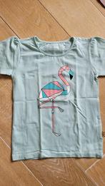 Groen T-shirt met flamingo - Stones and Bones - maat 128 (8, Kinderen en Baby's, Kinderkleding | Maat 128, Meisje, Gebruikt, Ophalen of Verzenden
