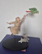Kuifje Leblon beeld met papegaai Tintin no Farioles Pixi, Ophalen of Verzenden, Kuifje, Zo goed als nieuw, Beeldje of Figuurtje