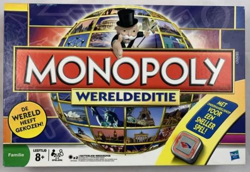 Monopoly Wereldeditie Bordspel Gezelschapsspel Spel Compleet, Hobby en Vrije tijd, Gezelschapsspellen | Bordspellen, Zo goed als nieuw