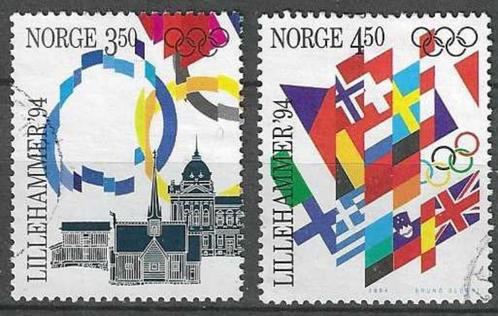 Noorwegen 1994 - Yvert 1104-1105 - Lillehammer (ST), Postzegels en Munten, Postzegels | Europa | Scandinavië, Gestempeld, Noorwegen