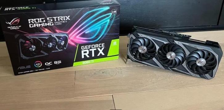 asus rog 3060ti, Computers en Software, Videokaarten, Gebruikt, Nvidia, PCI-Express 4.0, GDDR6, Ophalen of Verzenden