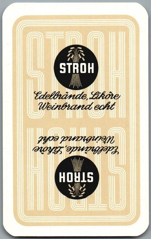 speelkaart - LK12522 - Stroh, Verzamelen, Speelkaarten, Jokers en Kwartetten, Zo goed als nieuw, Speelkaart(en), Verzenden